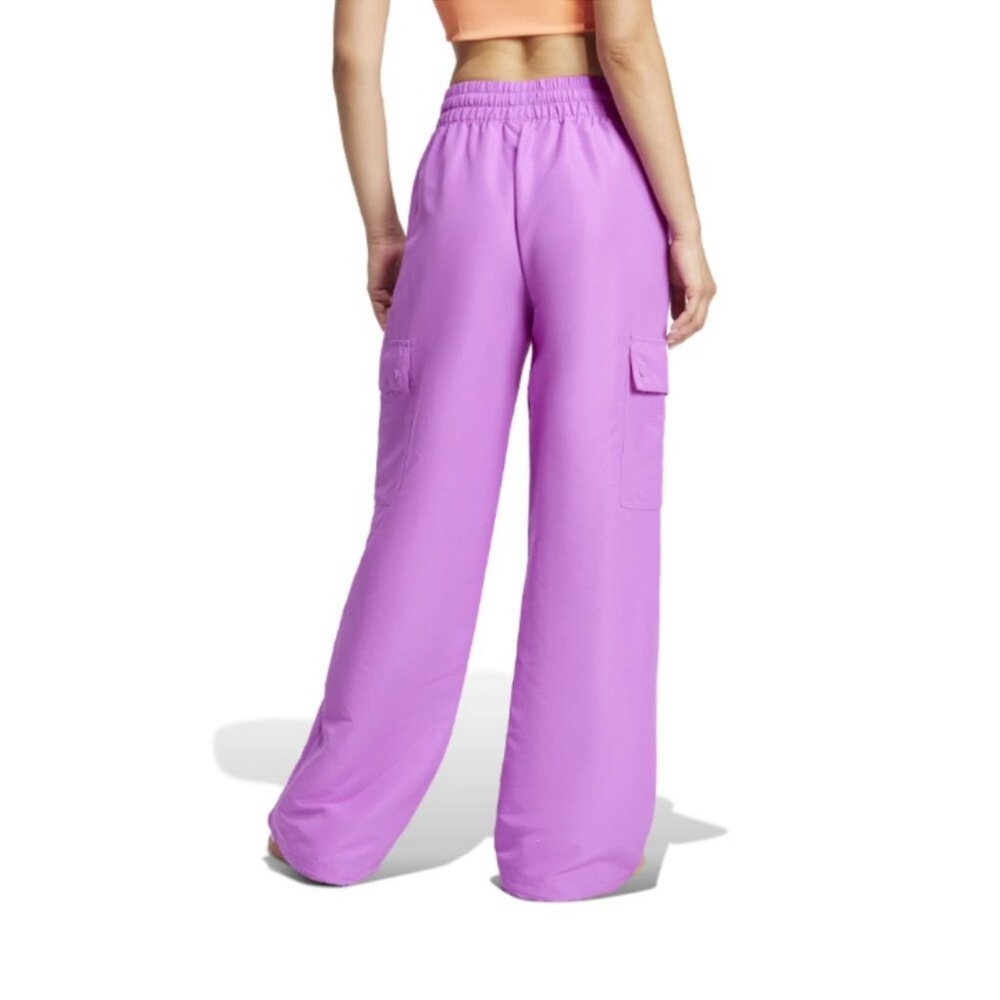 adidas Lilac Wide-Leg Cargo Pants